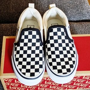Vans Checkered Asher Slip On Sneakers Black